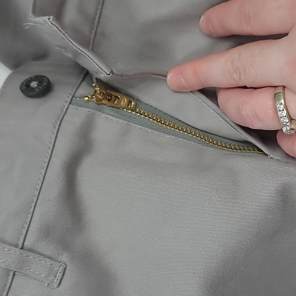 Dickies SZ 7 Pants Stretch Gray Taupe Classic Fit Straight Leg Girls NEW Uniform - Picture 9 of 13